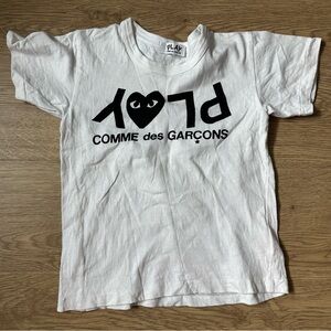 Comme Des Garçons CDG Play Kids white tee t-shirt